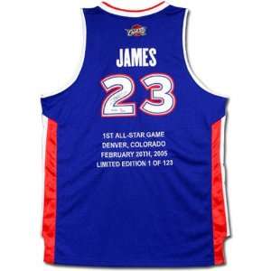  LeBron James Autographed 2005 East All Star Jersey with 1st All 