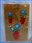 demdaco embellish your story roeda blue flower magnet 3 set