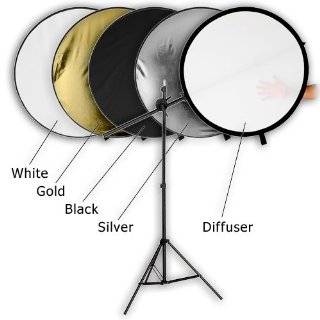 Fotodiox 32 5 in 1 Collapsible Reflector Disc Pro Kit, with Stand and 
