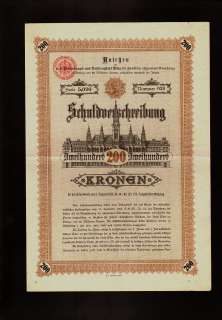 AUSTRIA City Lightning Bond Vienna dd 1898  