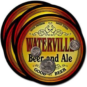  Waterville, ME Beer & Ale Coasters   4pk 