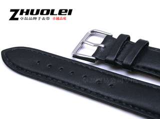   Black Sweatband Genuine leather Watch Band Strap Bracelets A51  