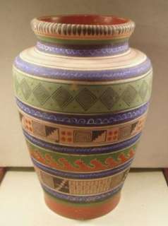 1930s Ladislao Ortega Tonala Pottery Unglazed Vase  