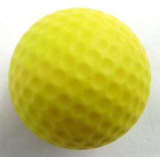 50 balls A99 GOLF PU foam BALL practice yellow with basket iron bucket 
