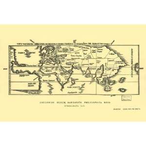  Early World Map 24X36 Giclee Paper