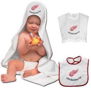   Detroit Red Wings Toddler Baby Towel & Bibs Set