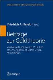   Wicksell, (3540722114), Friedrich A. Hayek, Textbooks   