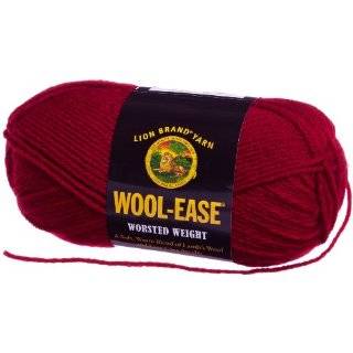 Lion Brand Yarn 620 138 Wool Ease Yarn, Cranberry