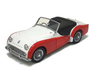18 KYOSHO TRIUMPH TR3A WHITE/RED ITEM.8032WR  