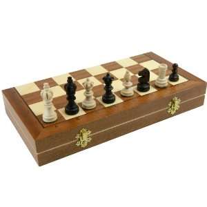  Wooden Chess Set   Inlaid Chess Board Toys & Games
