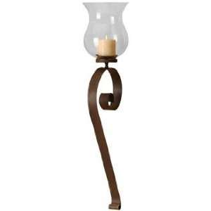    Uttermost Scroll Hurricane Wall Candle Holder