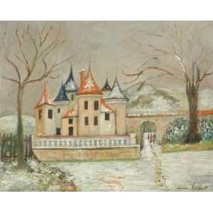     Maurice Utrillo   32 x 26 inches   The small castle in the snow