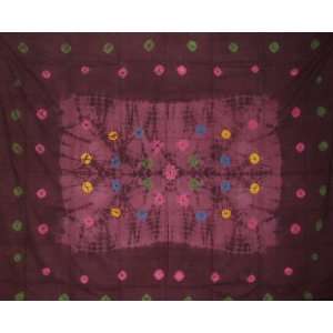  Tie Dye Tapestry Spread Beach Picnic Many Uses Cranberry 