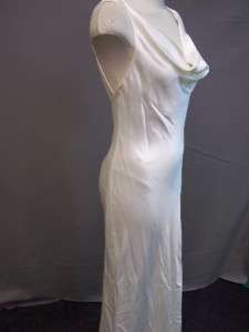 Abs By Allen Schwartz Womens Drape Neck Shirred Back Gown  