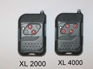 Each unit includes two hand held transmitter the size of your 