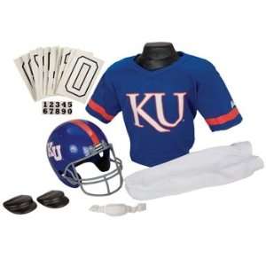  Kansas Jayhawks Football Deluxe Uniform Set   Size Medium 