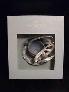 Wedgwood Gift Ornament, Teacup & Saucer 2010 NOS, NIB  