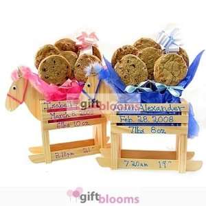   Boy   Girl Rocking Horse Cookie Bouquet   6 or 12 Cookies Home