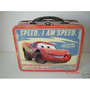   movie CARS large lunch box embossed SPEED. I AM SPEED