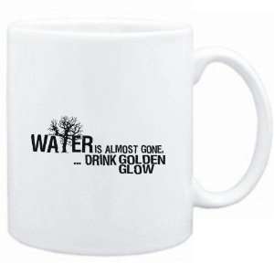  Mug White  Water is almost gone  drink Golden Glow 