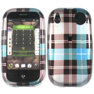   CHECKERED CRYSTAL FACEPLATE HARD SKIN CASE COVER PALM PRE 1 & 2 PLUS