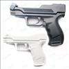 Black + White Pistol Gun Controller for Nintendo Wii  