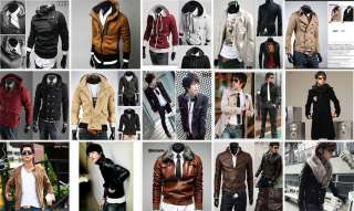 New Mens Close Fitting Sexy Stylish Stand Collar Short Jacket Casual 