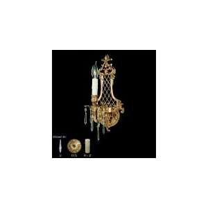  Crystal WS9451 AS GT 11S PI 9450 Series 1 Light Wall Sconce in Light 