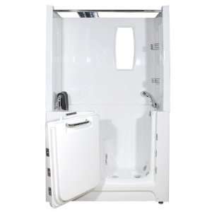  MediTub 2747SENRWDC White 2747 47 x 27 Walk In Shower 