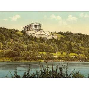  Vintage Travel Poster   The Walhalla Ratisbon (Regensburg 