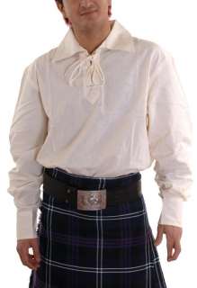 Scottish Highlandwear Linen Ghillie Shirt Different Colours  