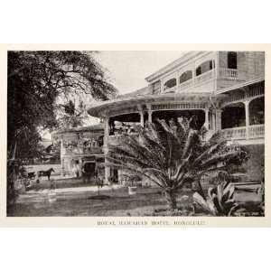 1908 Print Royal Hawaiian Hotel Honolulu Waikiki Beach Landmark Resort 