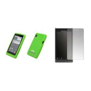  Neon Green Thermoplastic Polyurethane Silicone Cover Case + Screen 