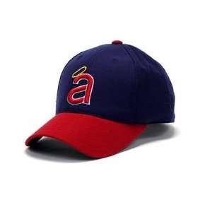  California Angels 1971 Cooperstown Fitted Cap   Navy/Red 7 