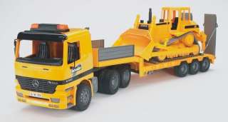 NEW Bruder MB Actros low loader truck w/ CAT Bulldozer  