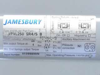 Jamesbury 1 Air Operated Ball Valve VPVL250 Tri Clamp  