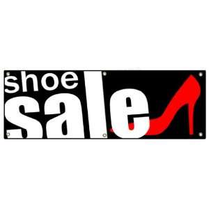  72 SHOE SALE BANNER SIGN store shoes clearance signs 