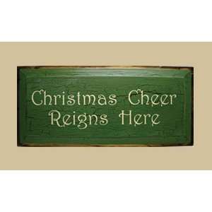   CH1023CCRH Christmas Cheer Reigns Here Sign Patio, Lawn & Garden