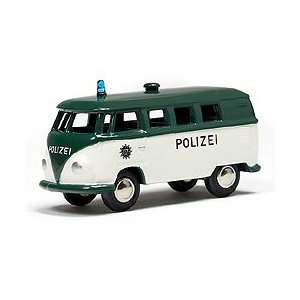  VW Bulli Bus Polizei 187 Diecast Model Toys & Games