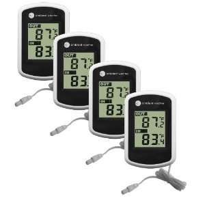  Ambient Weather WS 02 4 Compact Indoor/Outdoor Thermometer 