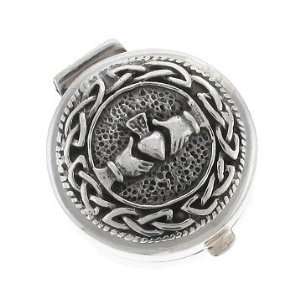  Claddagh Celtic Pill Box Sterling Silver Jewelry