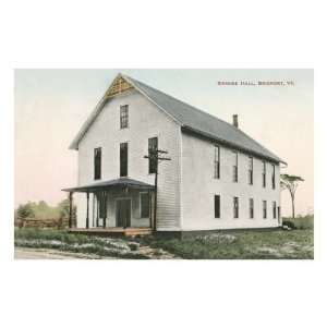  Grange Hall, Bridport, Vermont Premium Poster Print, 12x18 