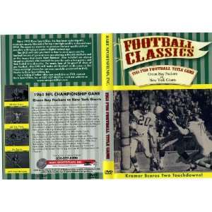    1961 Pro Football Title Game Packers Vs Giants DVD 