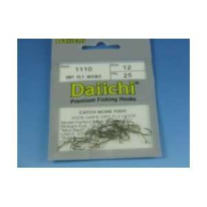  Daiichi 1110 Bronze Finish Hooks Sizes 12 thru 26   25 