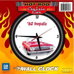  1962 Chevy Impala 12 Wall Clock Red   Chevrolet, Hot Rod 