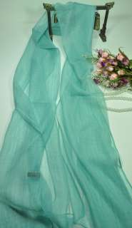 Brand New Oblong Scarf Shawl Wrap Hijab Solid Turquoise  