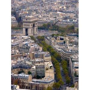 View from Eiffel Tower, Arc de Triomphe, Paris, France Photographic 
