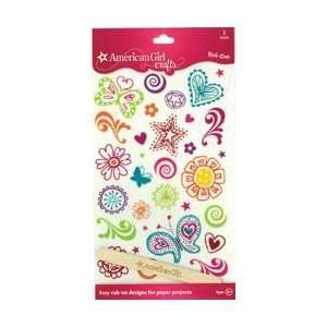 American Girl Rub Ons Doodles; 6 Items/Order  Kitchen 