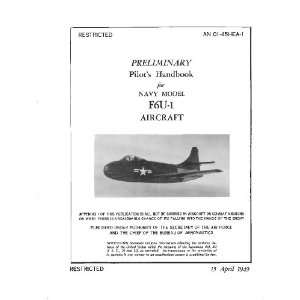  Vought F6U  Pirate  Aircraft Flight Pilots Handbook 