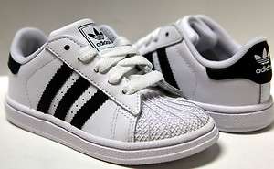 ADIDAS Superstar 2 Toddler Shoes Sz 7.5 ~ 10 #355621 Runwht/Black 